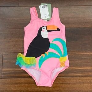 BNWT H&M Pink Toucan Kids Swimsuit